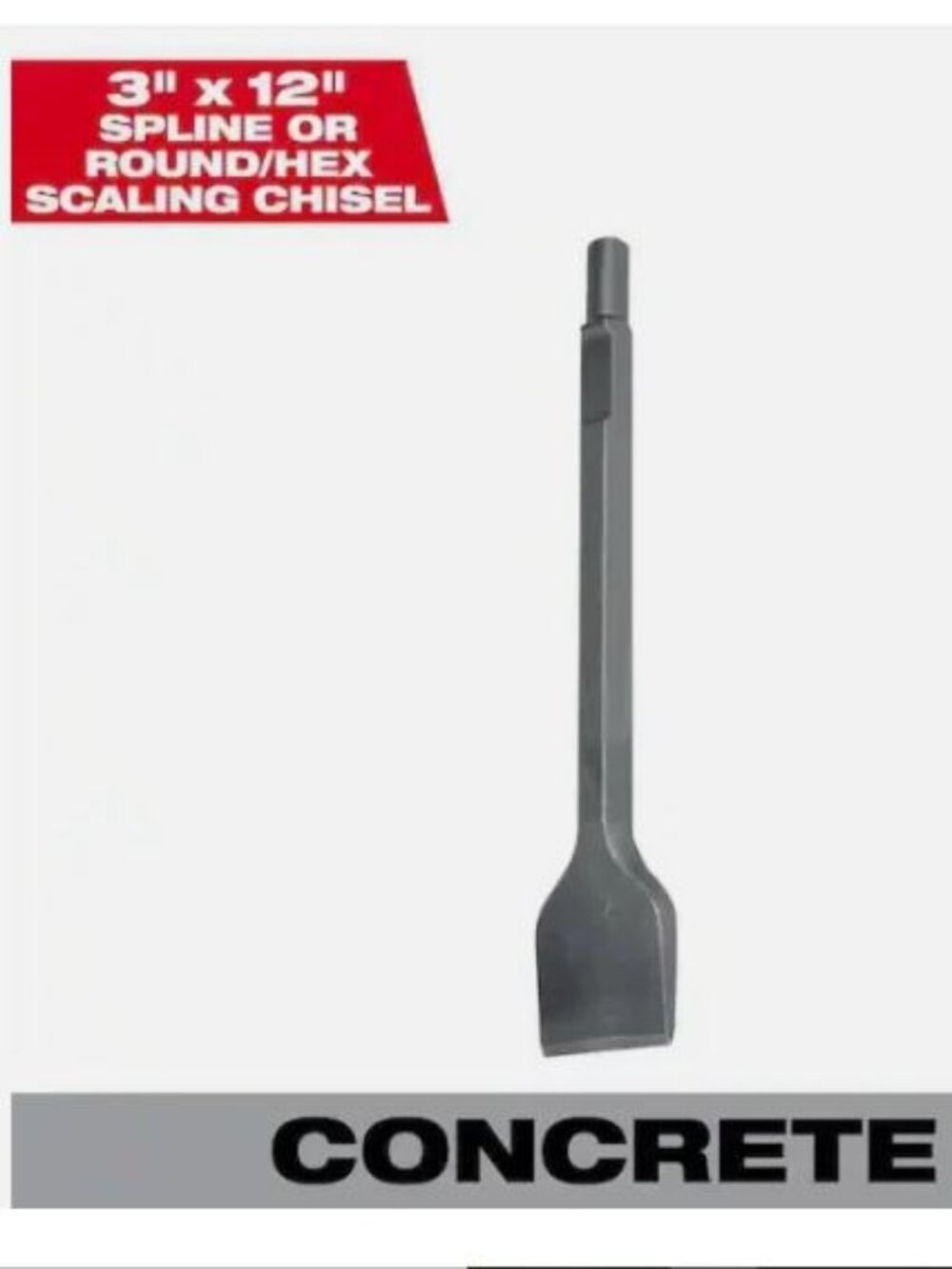 Milwaukee 3 in. x 12 in. Steel Scaling Chisel Masonry Bit